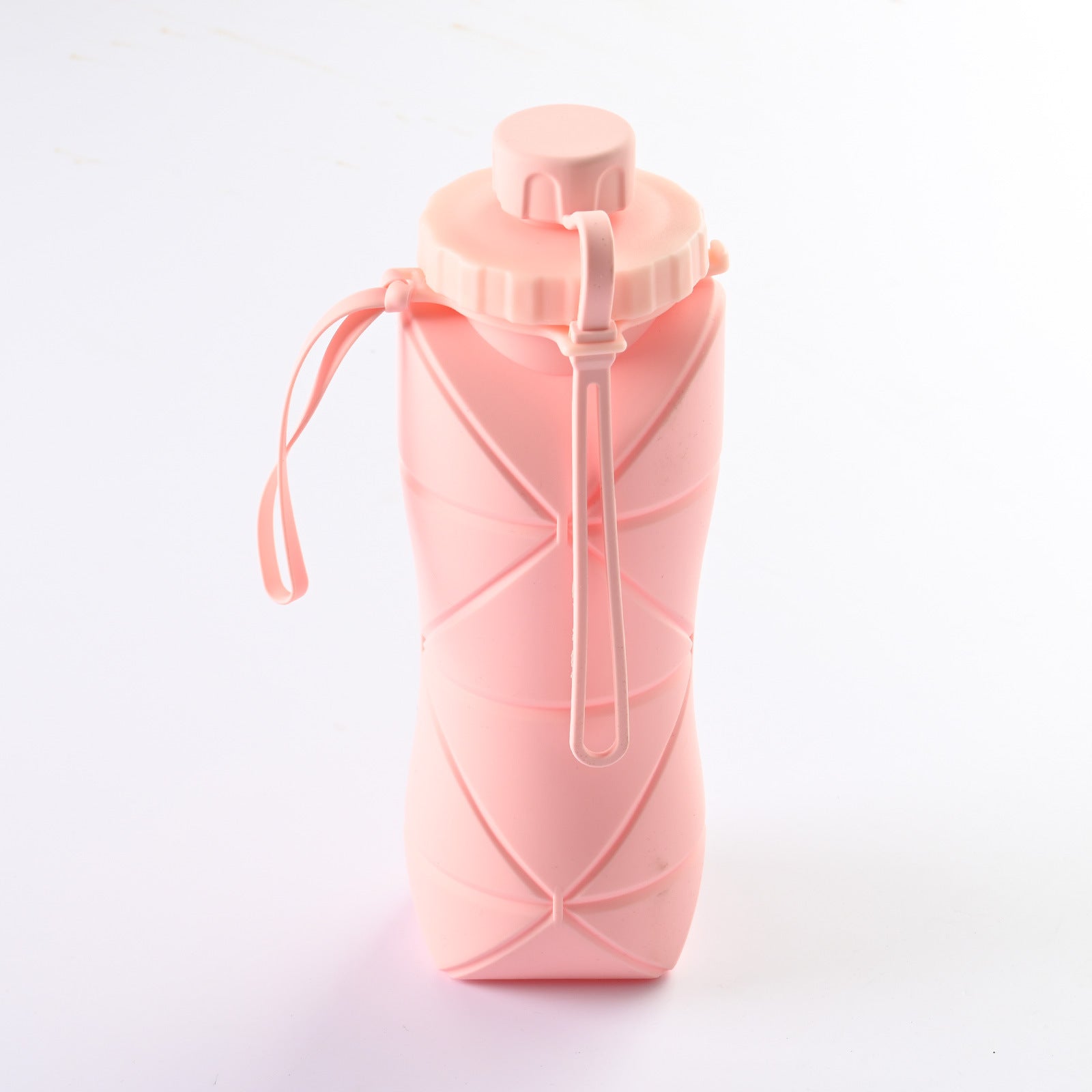 Geometrical Pattern Pink Travel Folding Water Bottle | Viral Vendorz