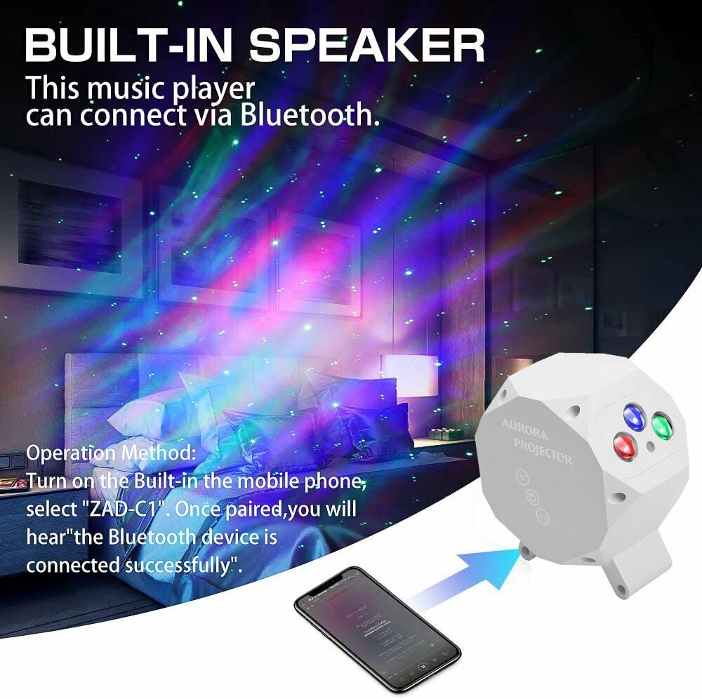 Smart Home Projector Lamp Device with Bluetooth Speaker | Viral Vendorz