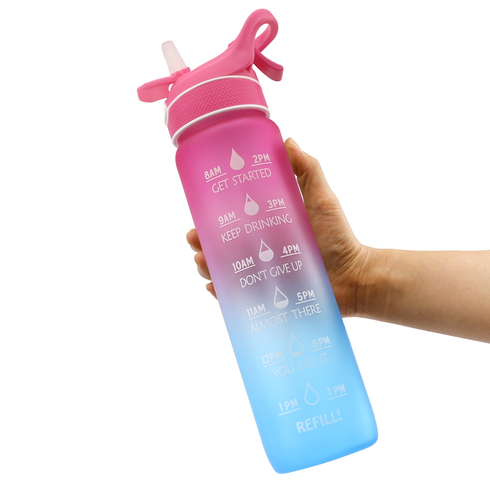 1000 ml Water Bottles with Mist Spray | Viral Vendorz