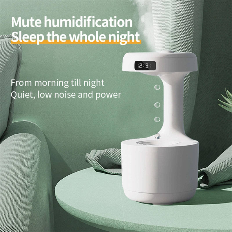 Bedroom Anti-Gravity Humidifier With Clock | Viral Vendorz