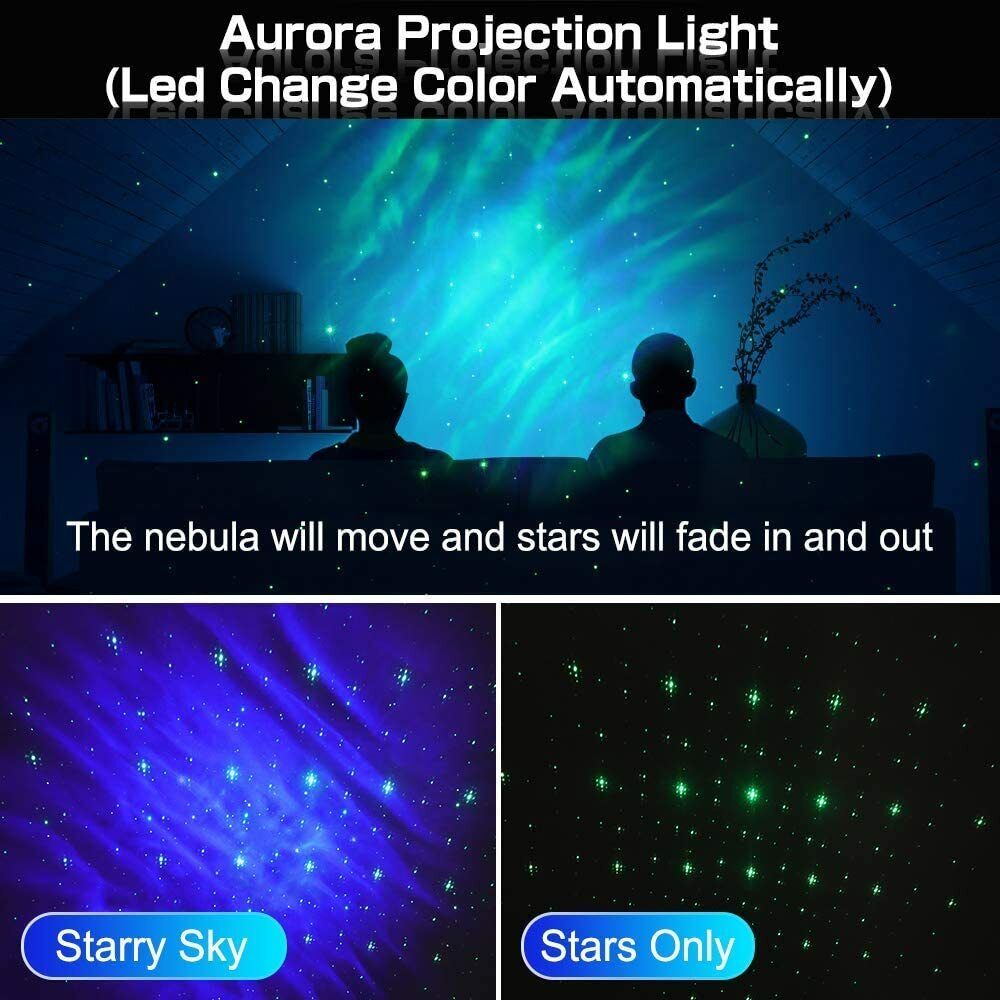Aurora Galaxy Laser Projector Lamp Change Color Automatic | Viral Vendorz