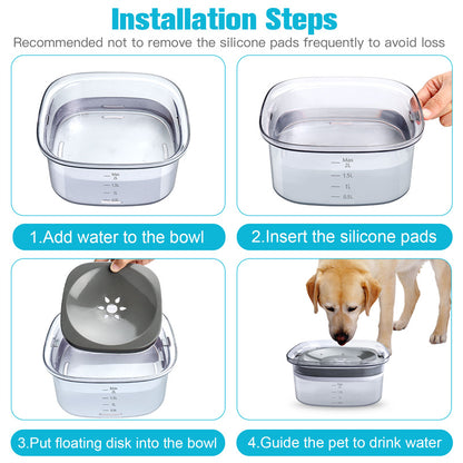 Easy Installation Steps for Dog Water Bowl | Anti Slip Spill Free Dog Water Bowl