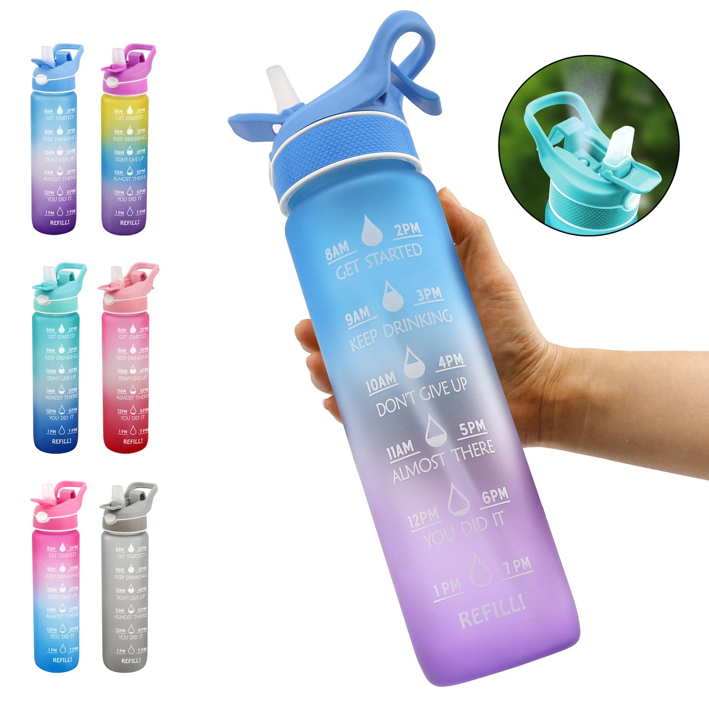 Innovative Design AquaSpritz Water Bottle | Viral Vendorz