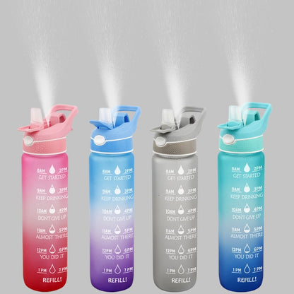 AquaSpritz 1000 ml Water Bottles with Mist Spray | Viral Vendorz